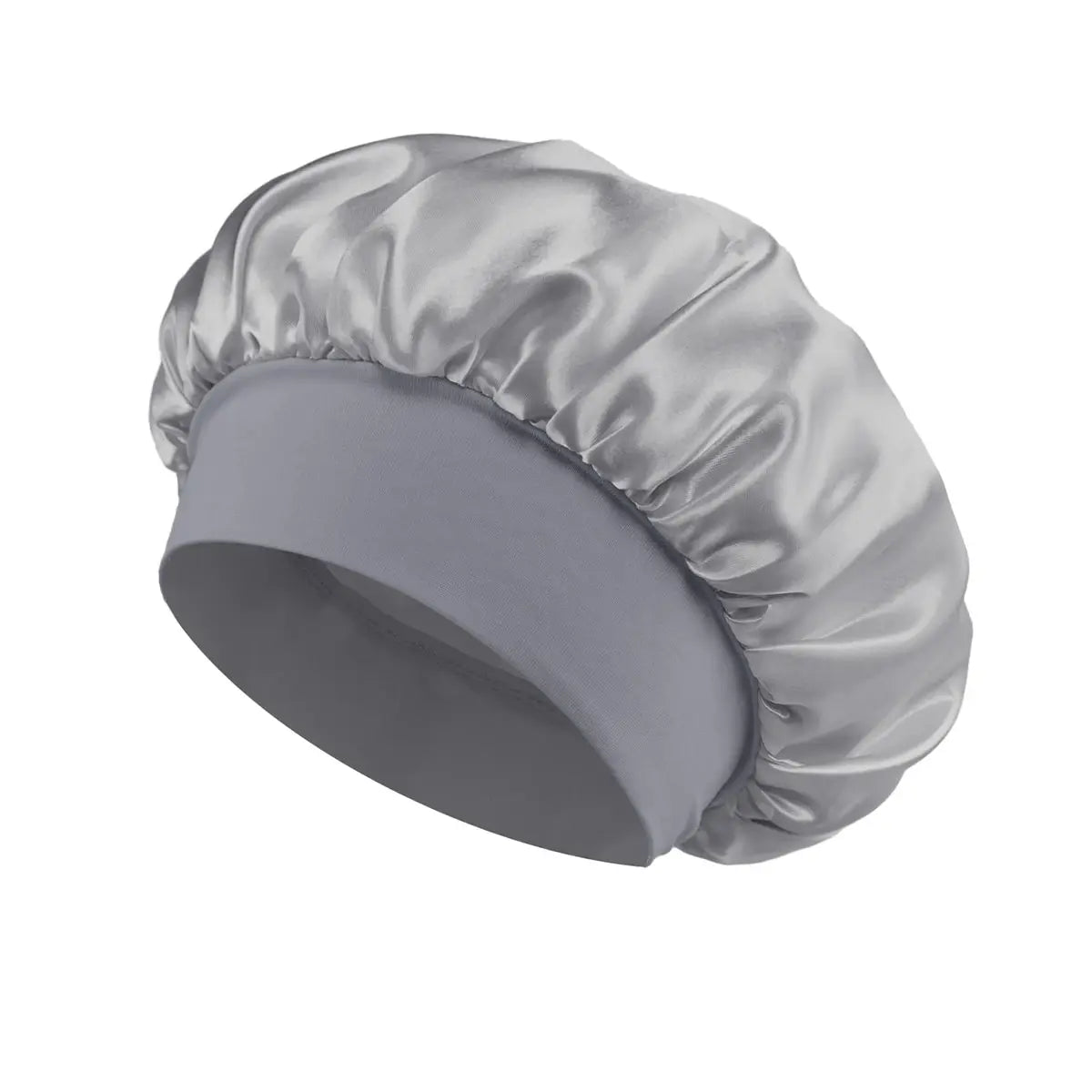 Bonnet en satin large bord